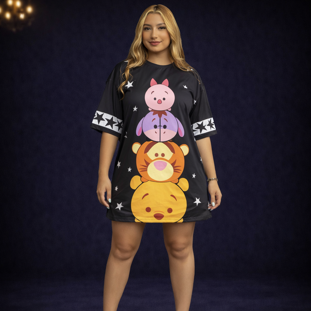 Blusón Winnie Pooh Negro