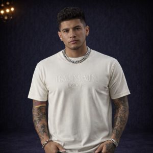 Camiseta Balmain Regular Blanca - 786627