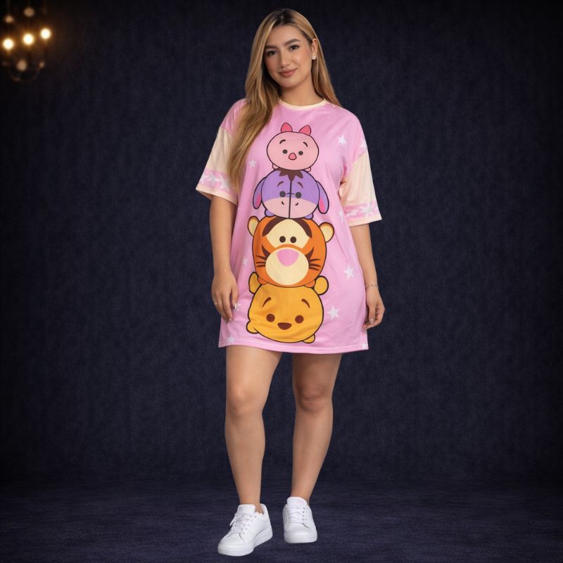 Blusón Winnie Pooh Pink